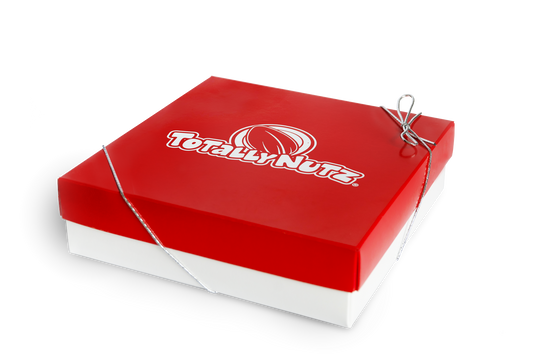 Red Cinnamon Glazed Nuts Box - All 3, Choose 1 Extra